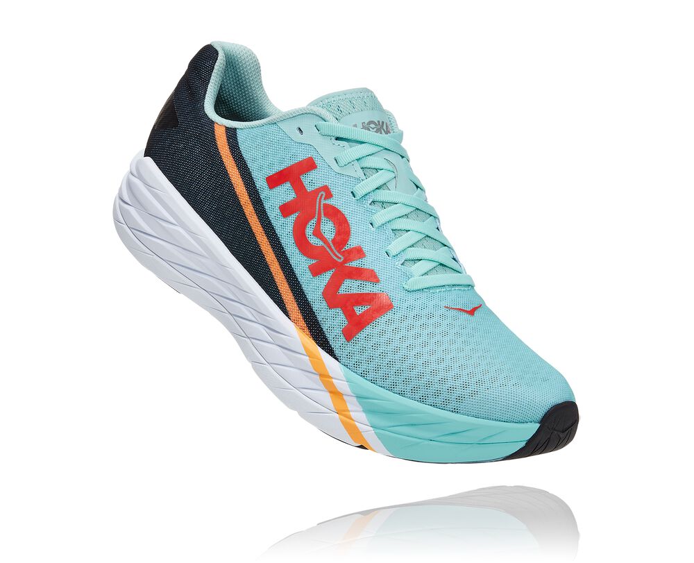 Hoka One One Rocket X Löparskor All Gender Blå/Svarta - SE-7869024